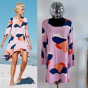 Mister Zimi Desert Lily Billie Dress, AU 10‎ / US 6, Lilac Abstract Print Shift